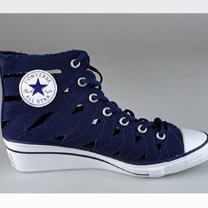 converse hi ness wedge trainers